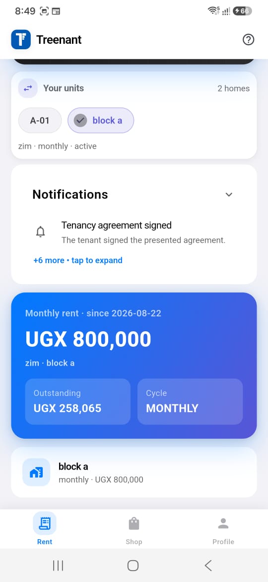 Treenant app screenshot 1