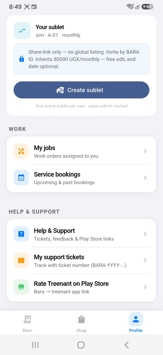 Treenant app screenshot 2